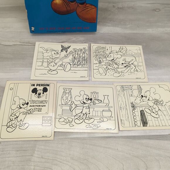 Vintage Walt Disney's Wonderful World Of Color Mickey Mouse Eras-O-Board Set - Picture 12 of 13